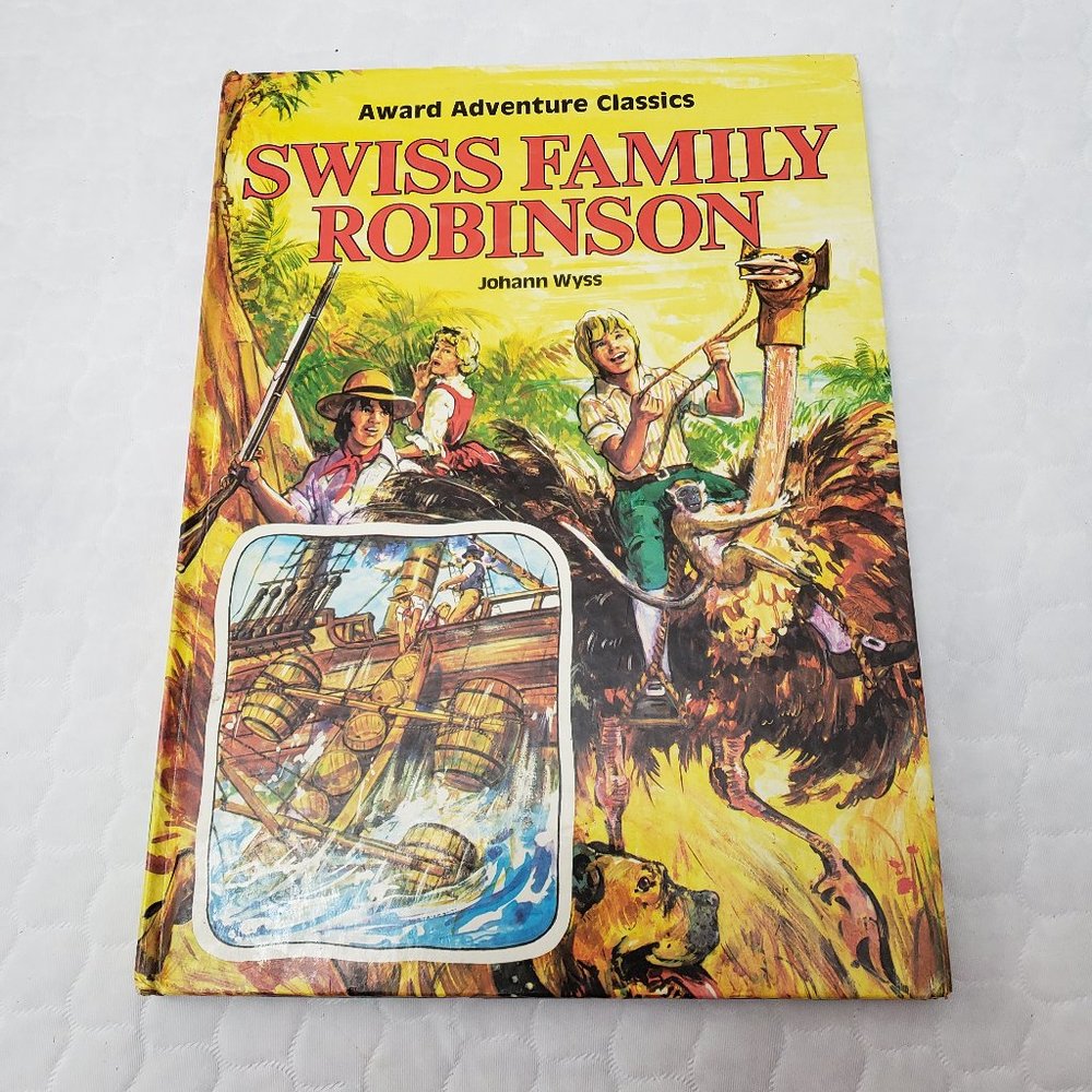 Swiss Family Robinson Hardcover Book 1982